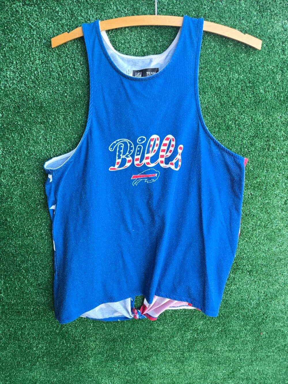 NFL Buffalo Bills women's Americana tie-breaker sleeveless top